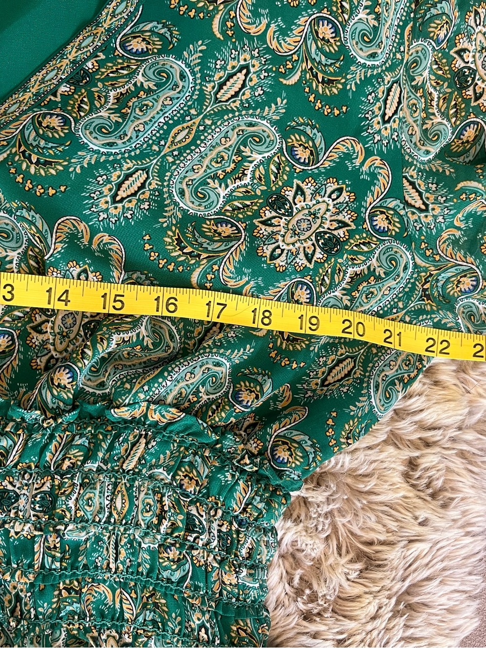 Max Studio Green Paisley Long Sleeve Maxi Dress XL NWT - Picture 4 of 5